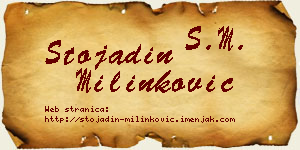 Stojadin Milinković vizit kartica